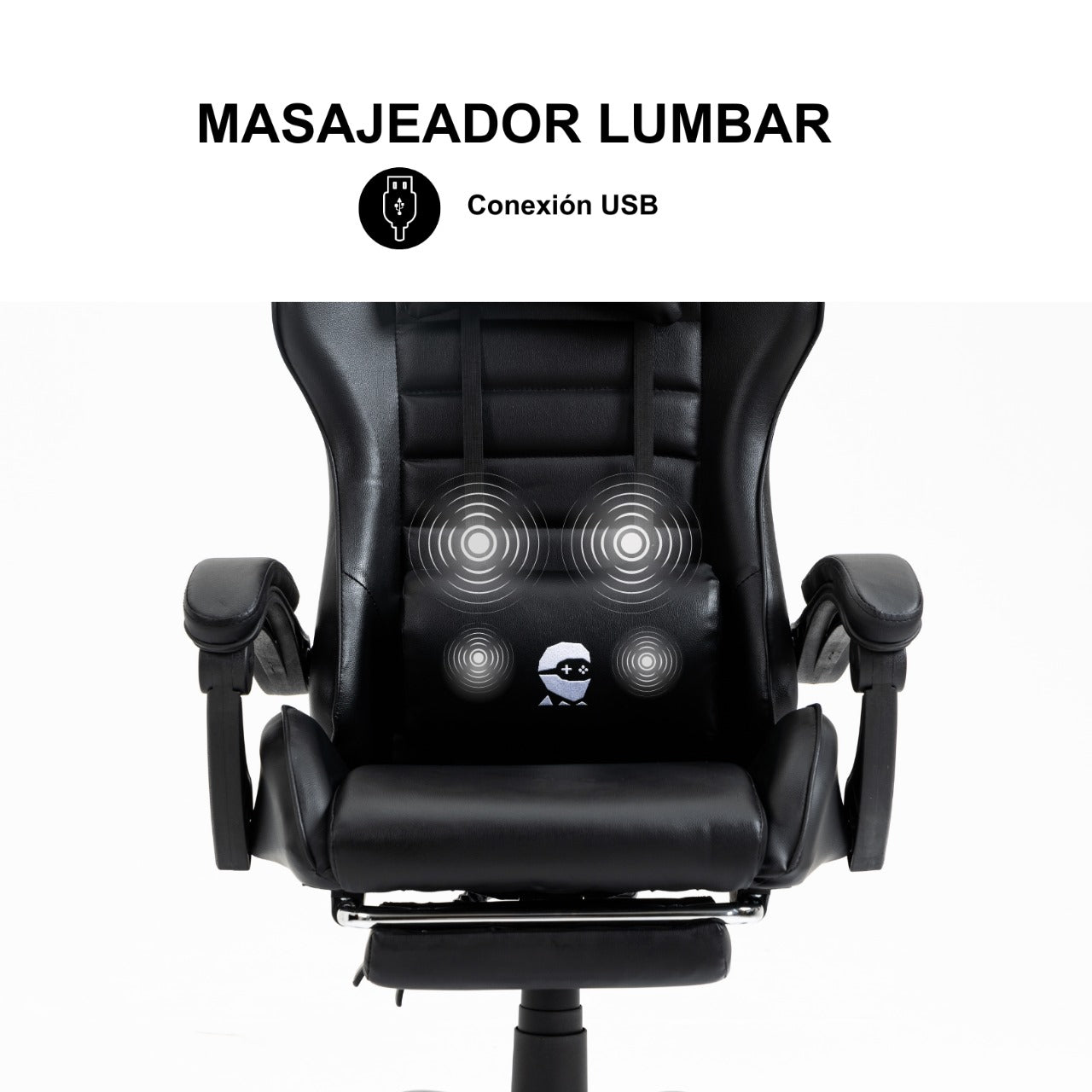 Silla Gamer Con Masajeador Lumbar Playpro X1
