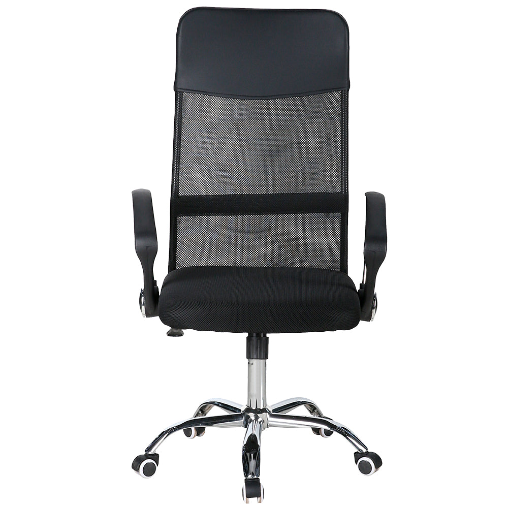 Silla de Oficina Ejecutiva Base de Acero Komsum Milan Negro
