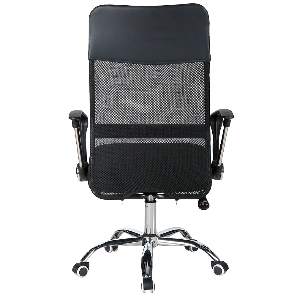 Silla de Oficina Ejecutiva Base de Acero Komsum Milan Negro