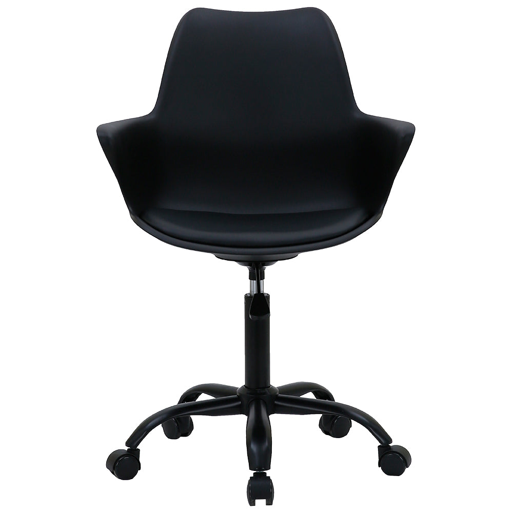Silla de Oficina Giratoria Base de Acero Komsum Napoles Negro