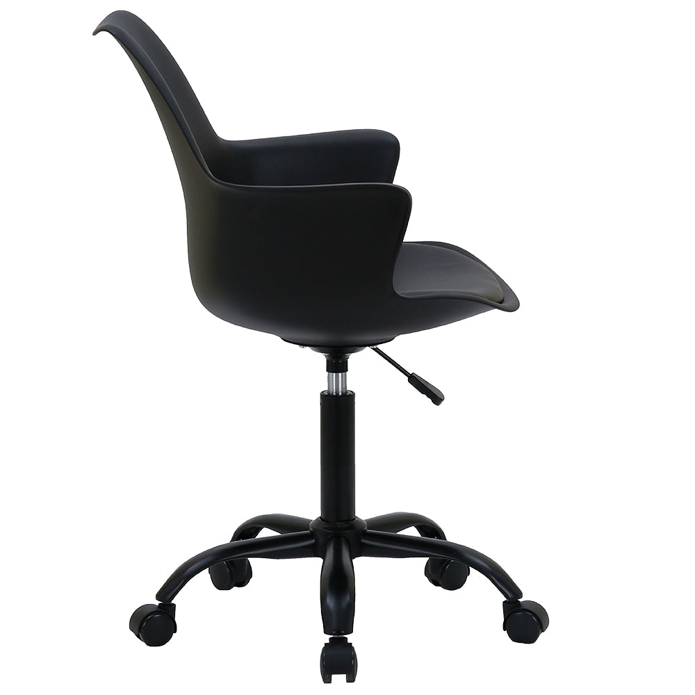 Silla de Oficina Giratoria Base de Acero Komsum Napoles Negro
