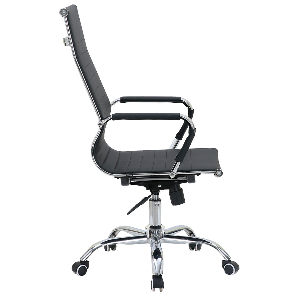 Silla de Oficina Ejecutiva Base de Acero Komsum Cannes Negro