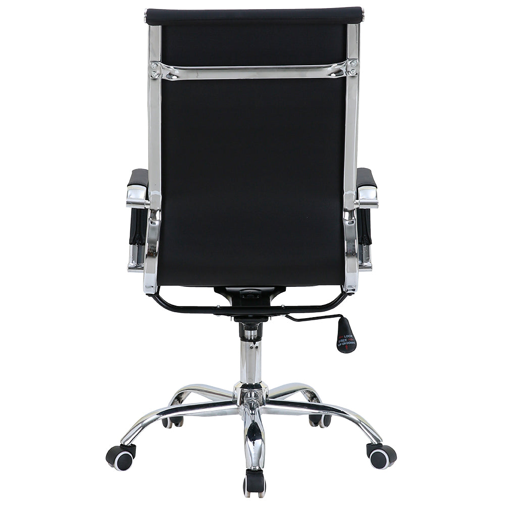 Silla de Oficina Ejecutiva Base de Acero Komsum Cannes Negro