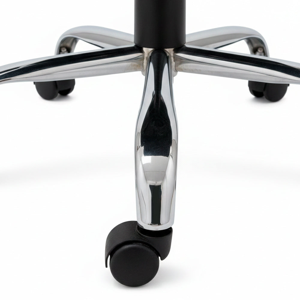 Juego de 4 Sillas de Oficina Ejecutiva Base de Acero Komsum Milan Negro