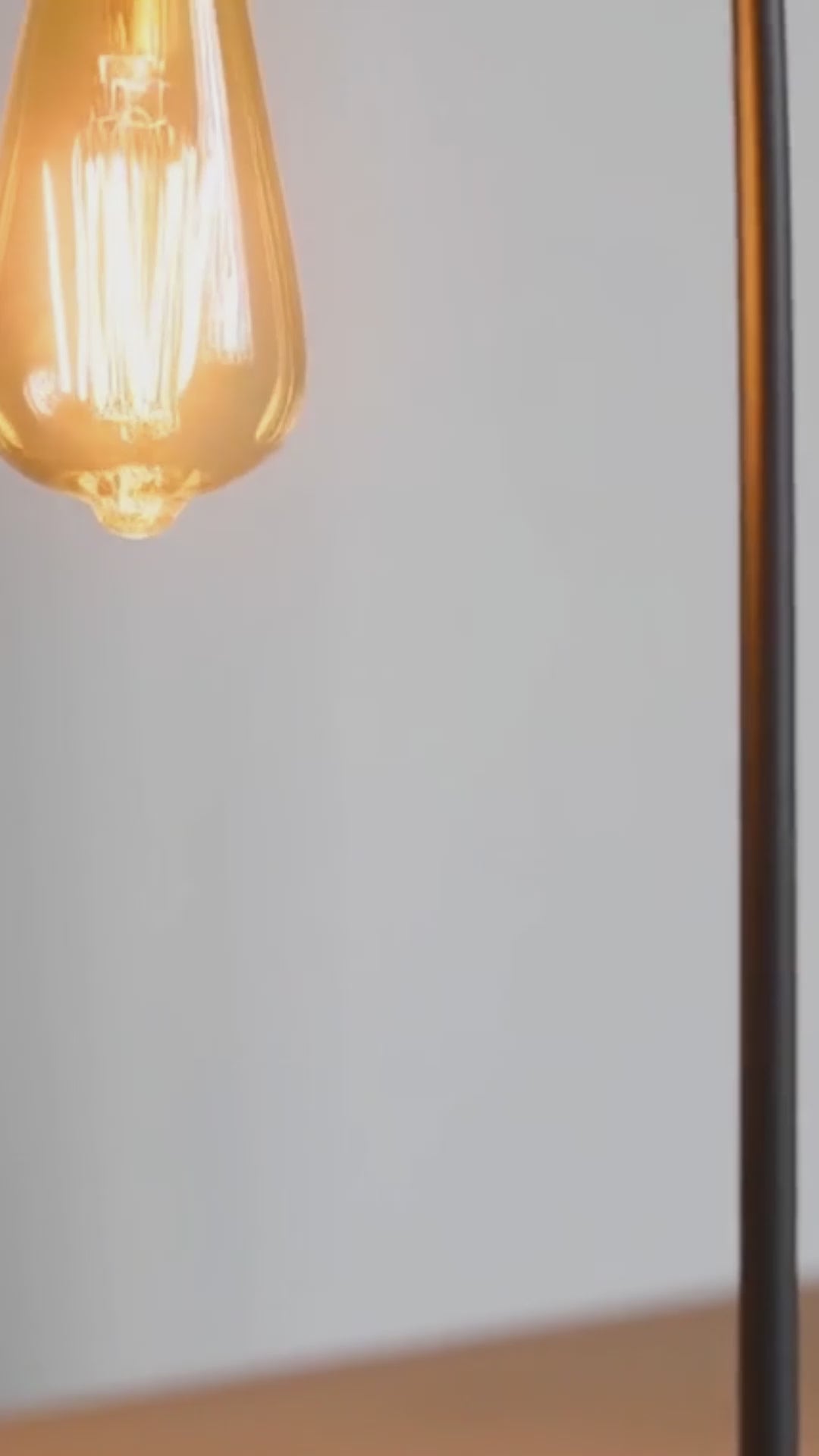 Lámpara Mesa Dormitorio Madera Metal Industrial DYH390007 Buckingham