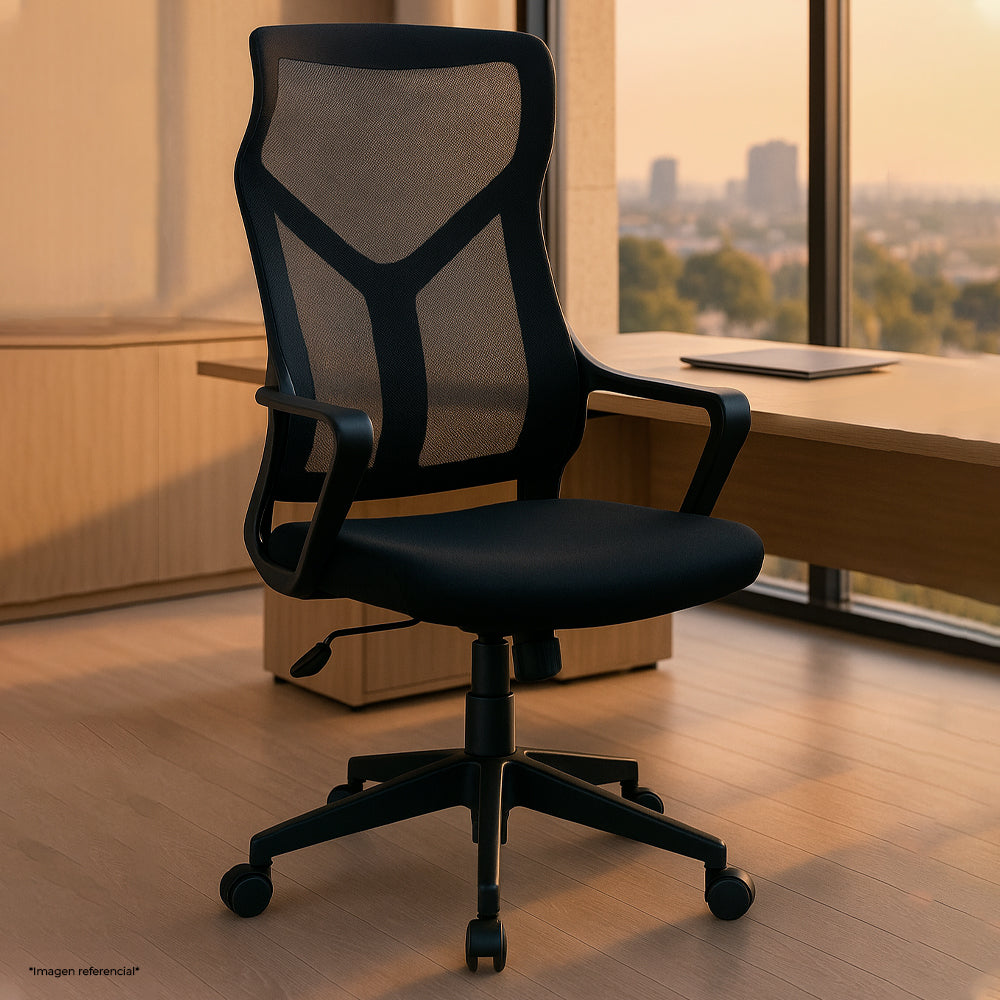 Silla Ergonomica de Oficina Ejecutiva Komsum Lyon Negro