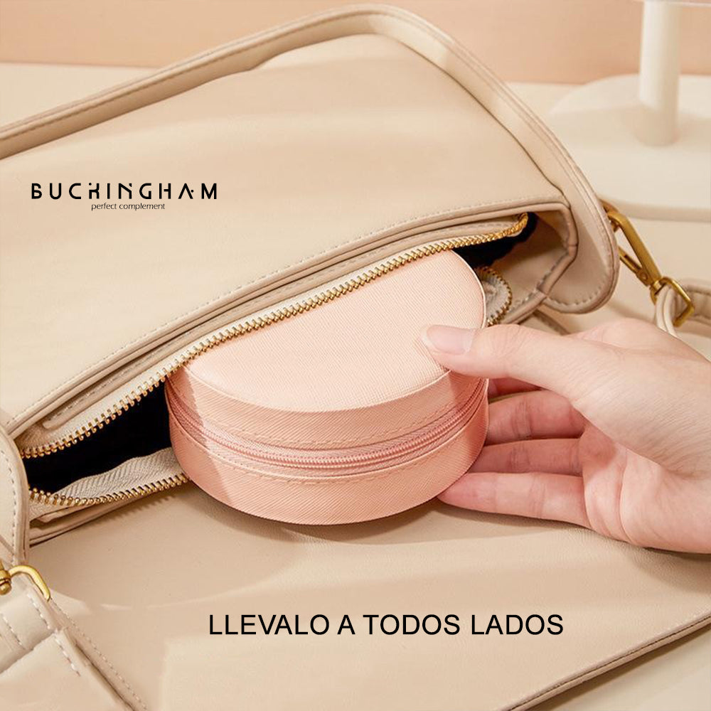 Maletín Organizador Joyero Viaje Rosado MDA290042 Redondo