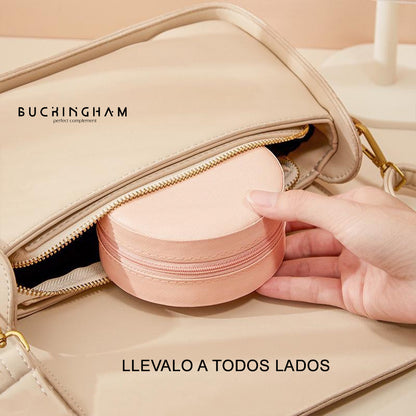 Maletín Organizador Joyero Viaje Rosado MDA290042 Redondo