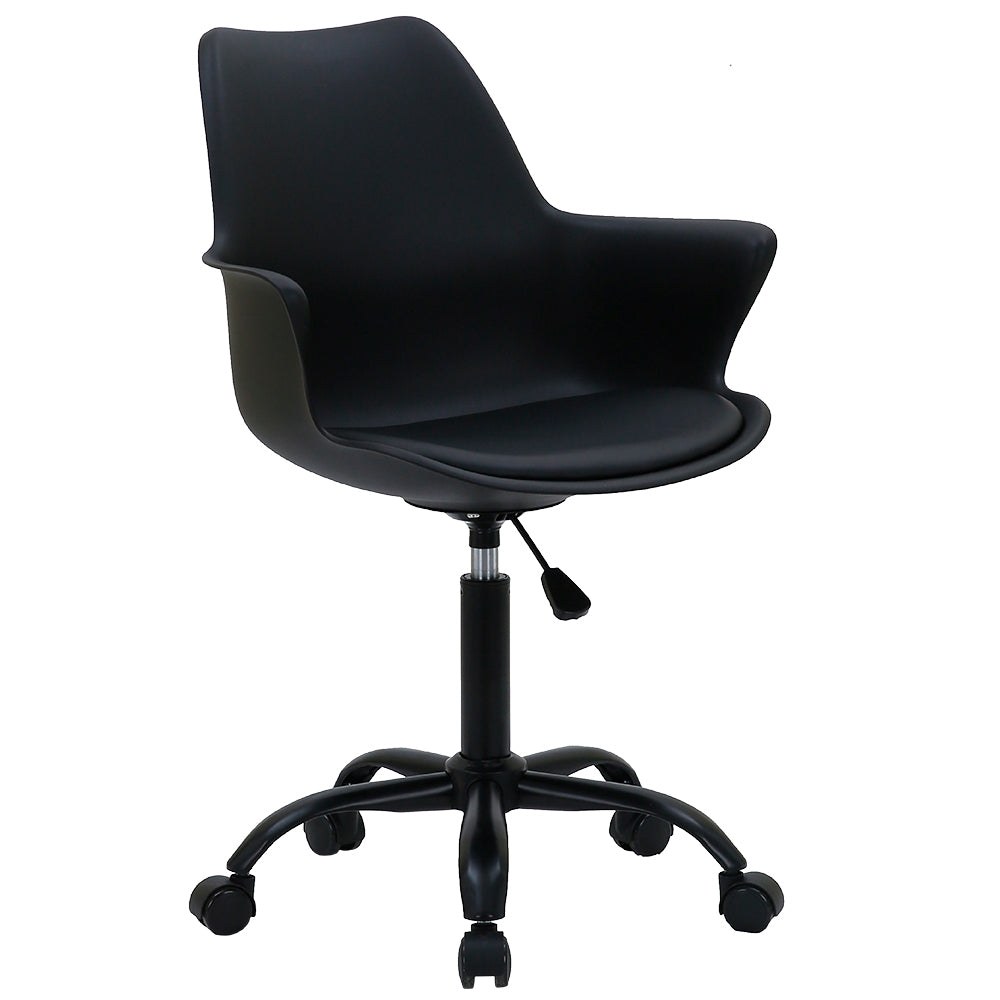 Silla de Oficina Giratoria Base de Acero Komsum Napoles Negro