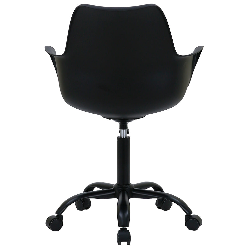 Silla de Oficina Giratoria Base de Acero Komsum Napoles Negro