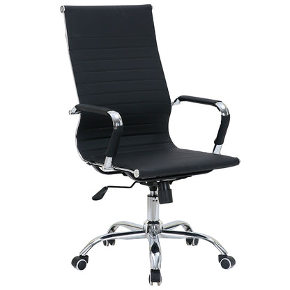 Silla de Oficina Ejecutiva Base de Acero Komsum Cannes Negro