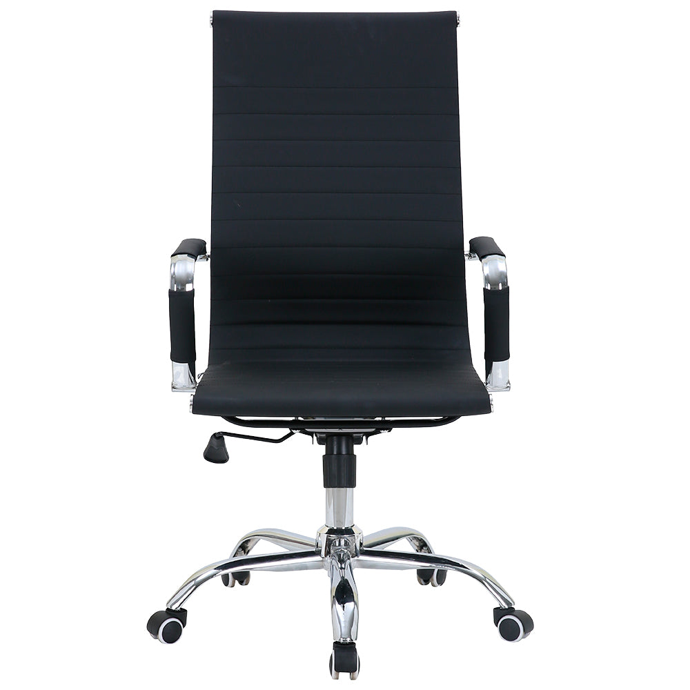 Silla de Oficina Ejecutiva Base de Acero Komsum Cannes Negro