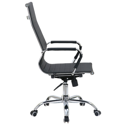 Silla de Oficina Ejecutiva Base de Acero Komsum Cannes Negro