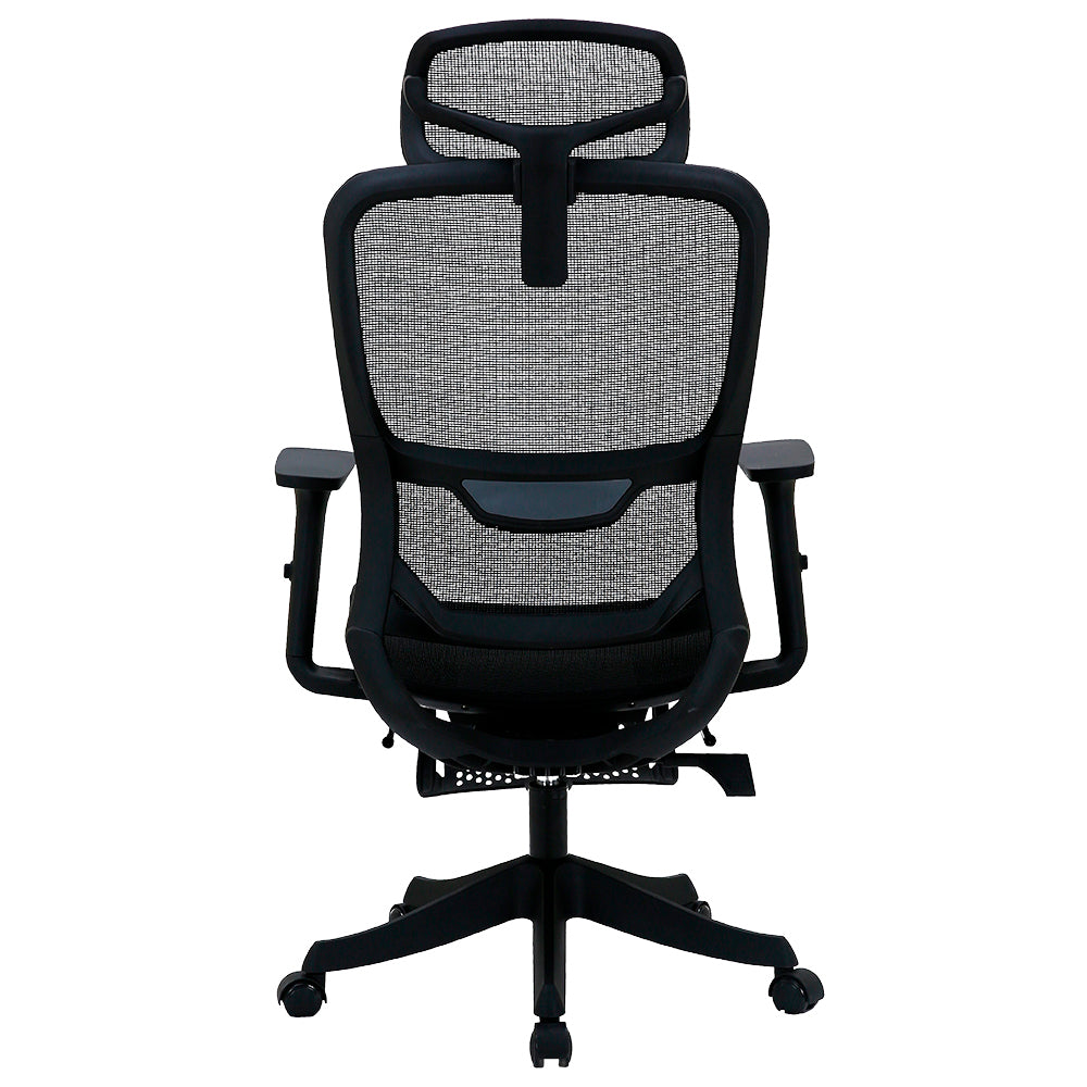 Silla Ergonomica de Oficina Gerencial Komsum Paris Negro con Posapies
