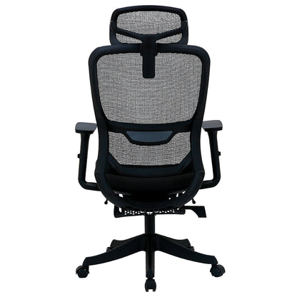Silla Ergonomica de Oficina Gerencial Komsum Paris Negro con Posapies