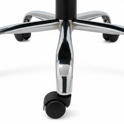 Juego de 4 Sillas de Oficina Ejecutiva Base de Acero Komsum Milan Negro