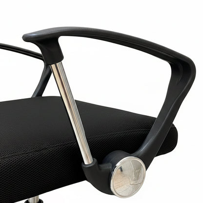 Juego de 4 Sillas de Oficina Ejecutiva Base de Acero Komsum Milan Negro